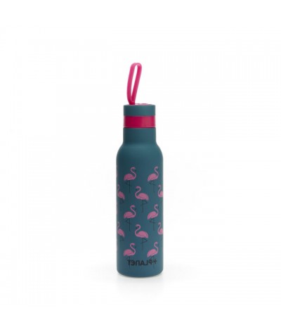 Botella termo Piuforty stampa flamingos