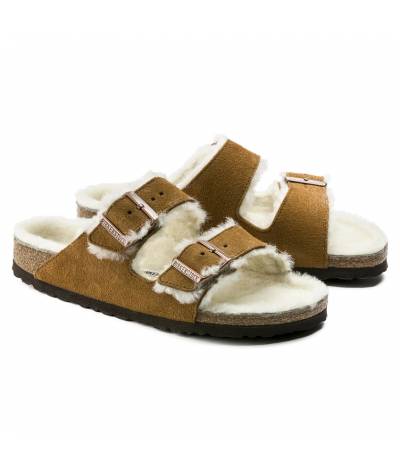 Sandalia Birkenstock Arizona mink 1001135 vl sheepskin