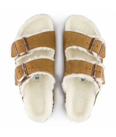 Sandalia Birkenstock Arizona mink 1001135 vl sheepskin