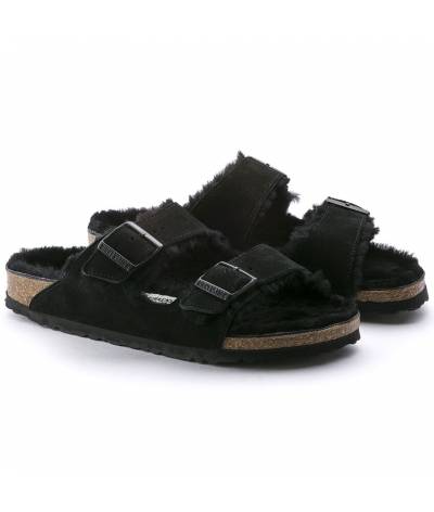 Sandalia Birkenstock Arizona black 752663 vl sheepskin