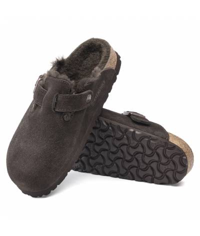 Zueco Birkenstock Boston mocca shearling 1020529