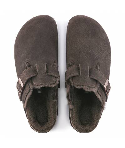 Zueco Birkenstock Boston mocca shearling 1020529