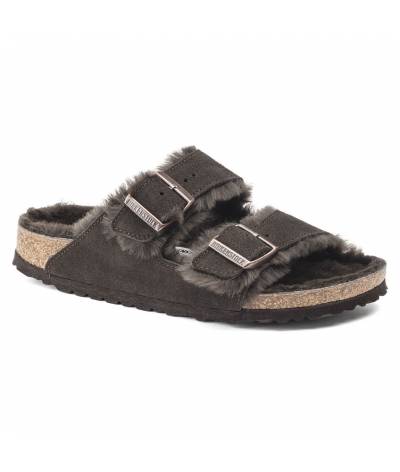 Sandalia Birkenstock Arizona VL 1020528 Mocca lammfell