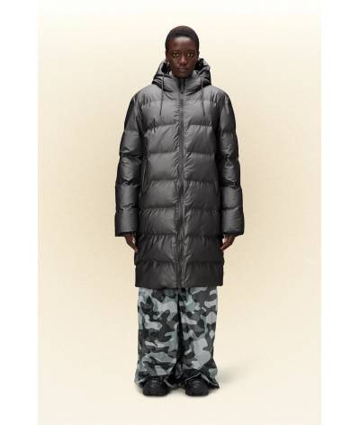 Parka Rains alta long puffer jacket grey