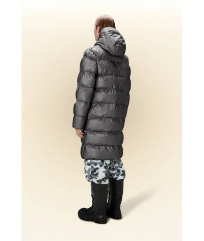 Parka Rains alta long puffer jacket grey