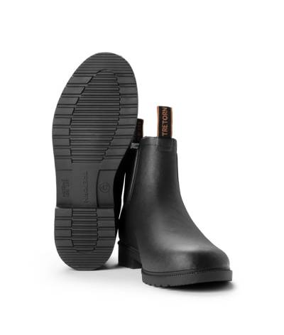 Bota Tretorn Chelsea rubber negro.