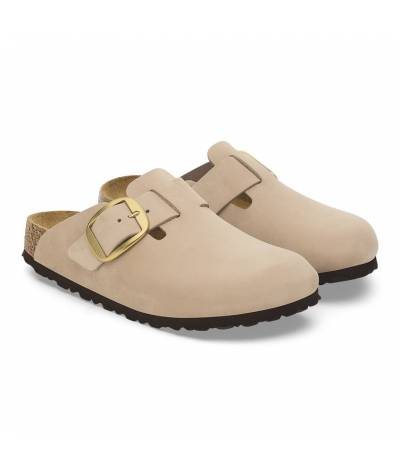 Zueco boston birkenstock big buckle sand 1028052