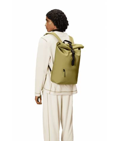 Mochila Rains Rolltop rucksack Khaki