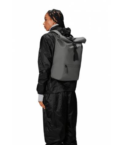 Mochila Rains rolltop rucksack Grey