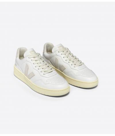 Zapatilla Veja V-90 suede ex-white-natural