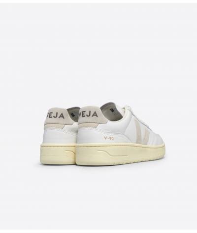 Zapatilla Veja V-90 suede ex-white-natural