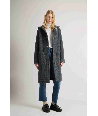 Abrigo woolrich hooded long