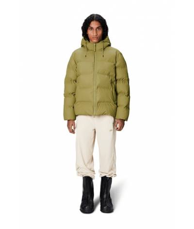 Cazadora Rains alta puffer jacket khaki