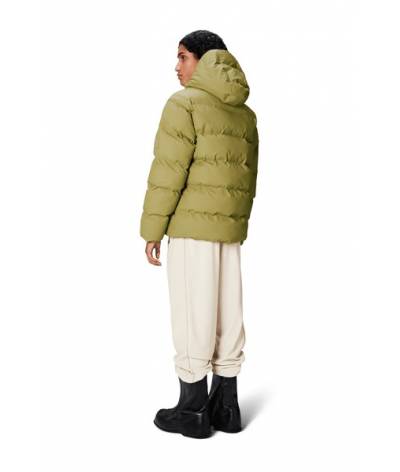 Cazadora Rains alta puffer jacket khaki