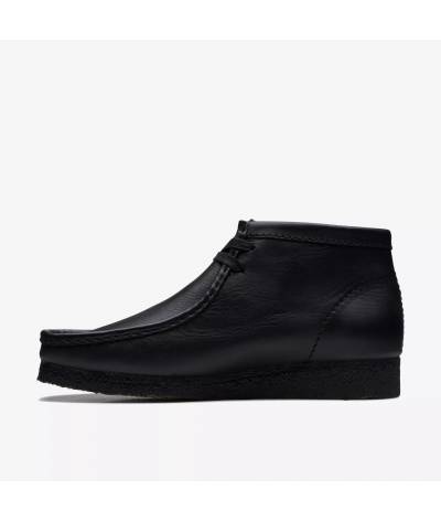 Bota Clarks Wallabee black leather