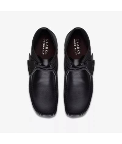 Bota Clarks Wallabee black leather